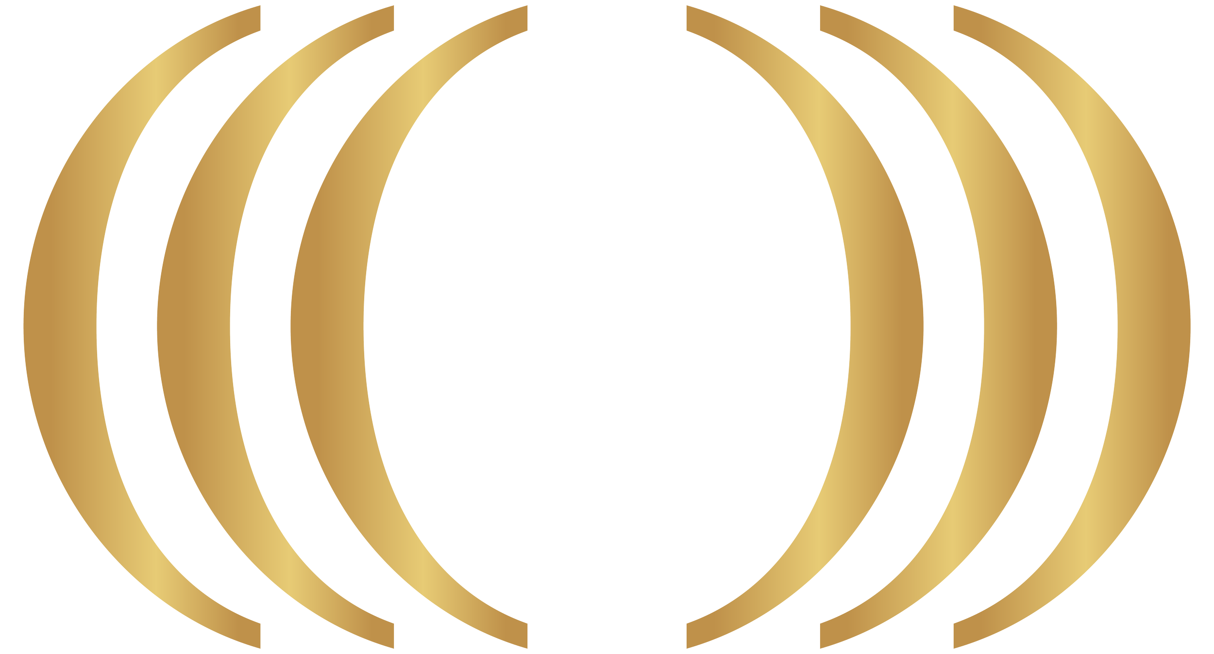 Gold concentric semi-circles radiating outward from a central point, forming a pattern