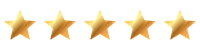Five gold stars in a row