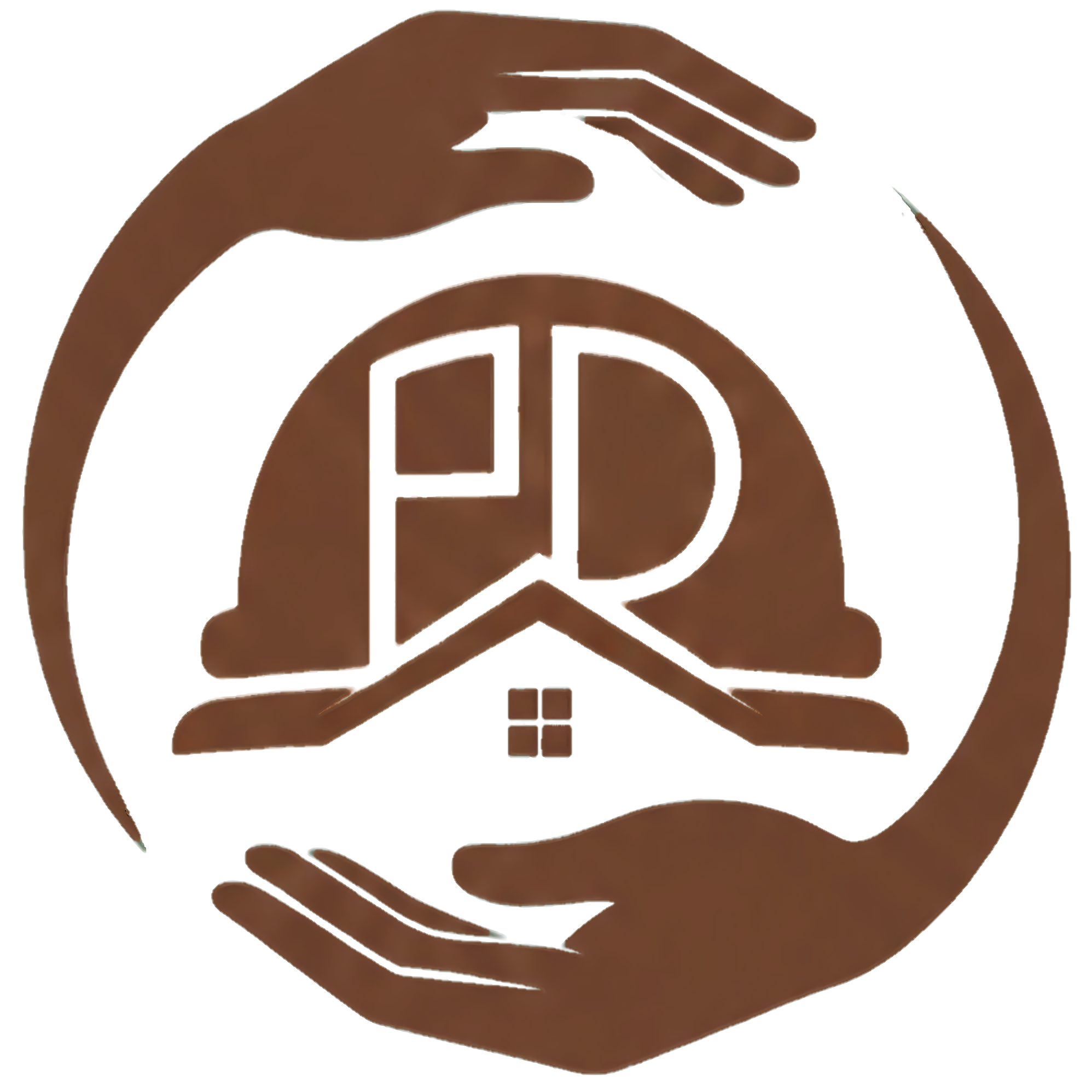 Illustration of a hand with brown skin holding or making a gesture, with a stylized 'at' symbol in the background.