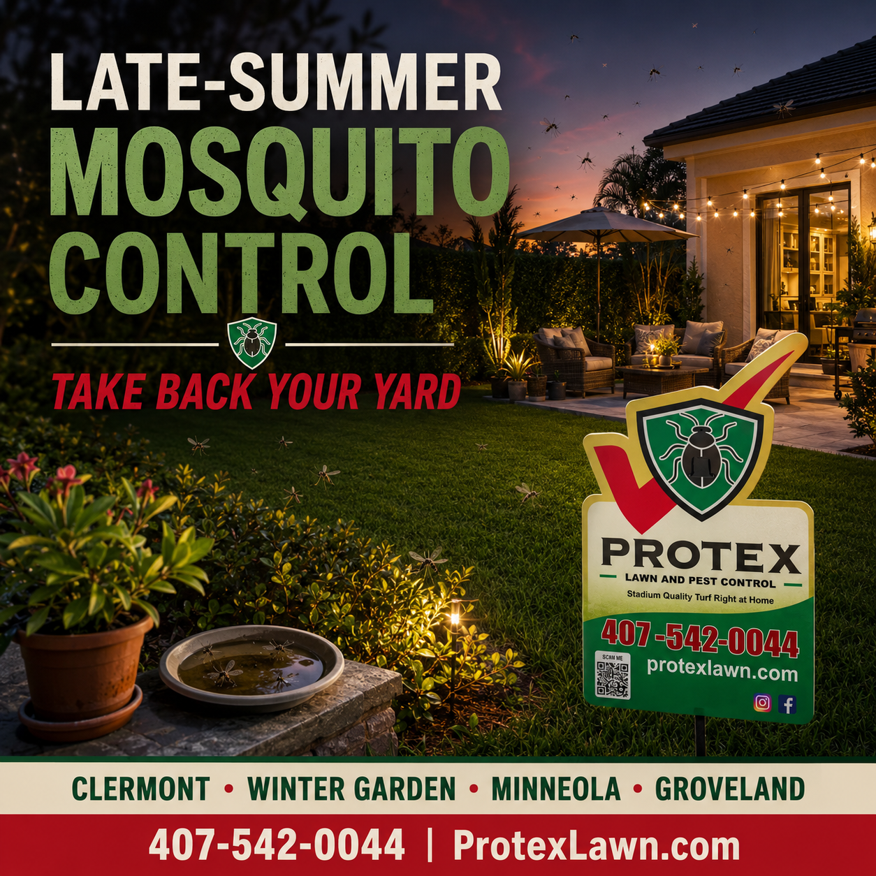 Mosquito Control Clermont FL: Take Back Your Backyard This Summer