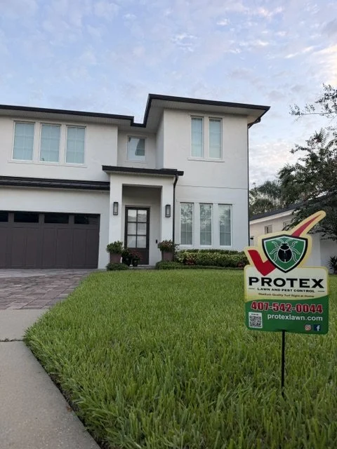 House with Protex flag