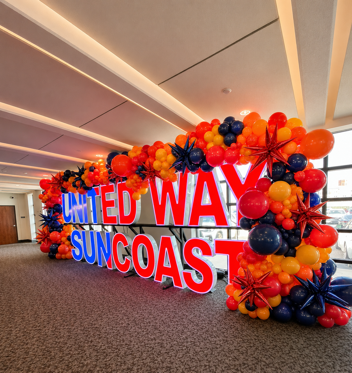 Balloon Garland and Marquee Letters 