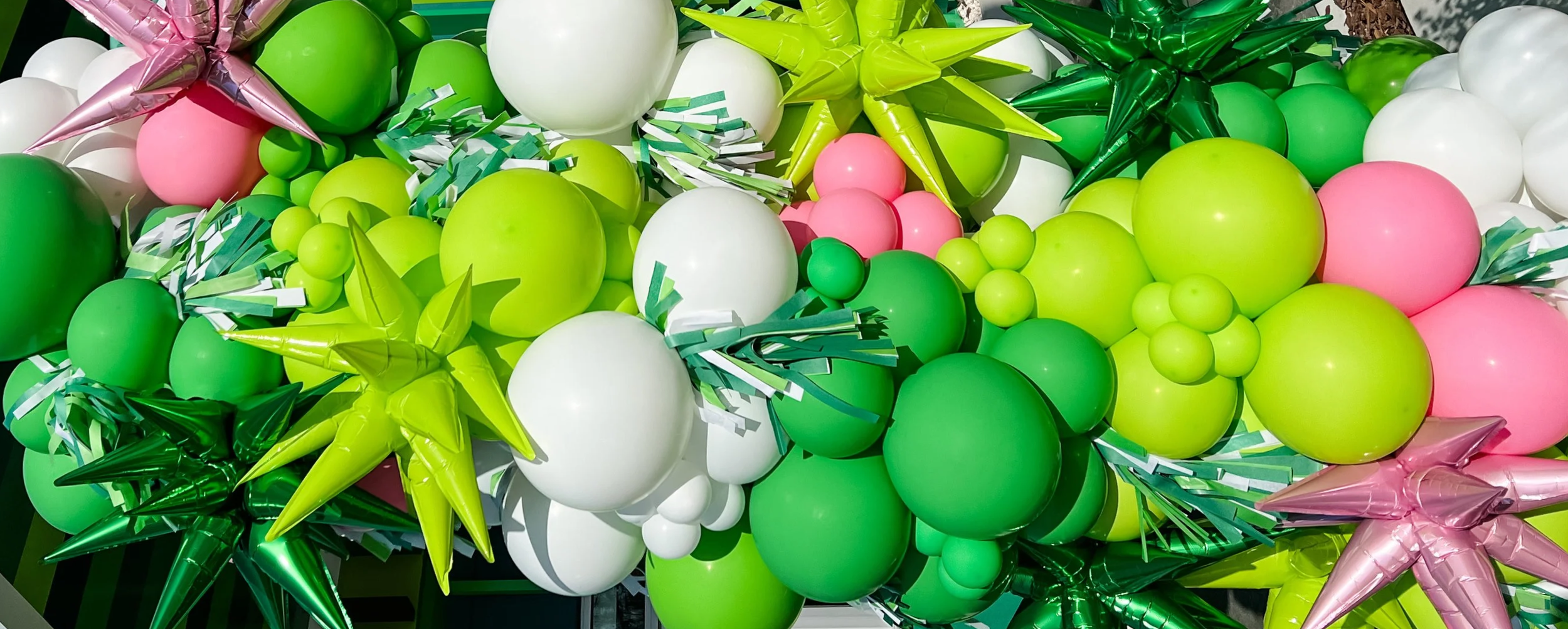 Balloons for a local business grand opening