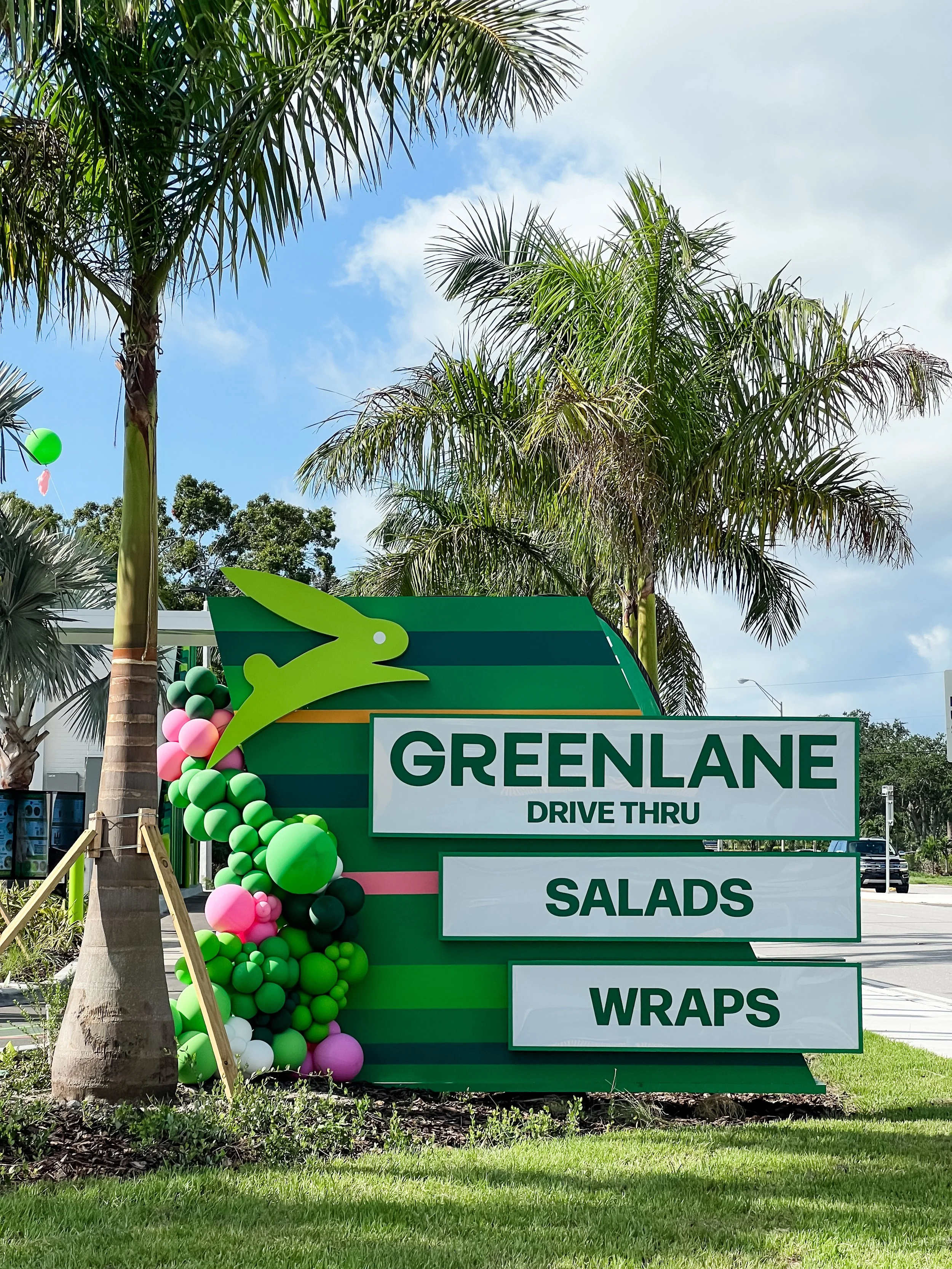 Balloon Garland and Cloud Buster Balloons for Greenlane's St. Pete Grand Opening!