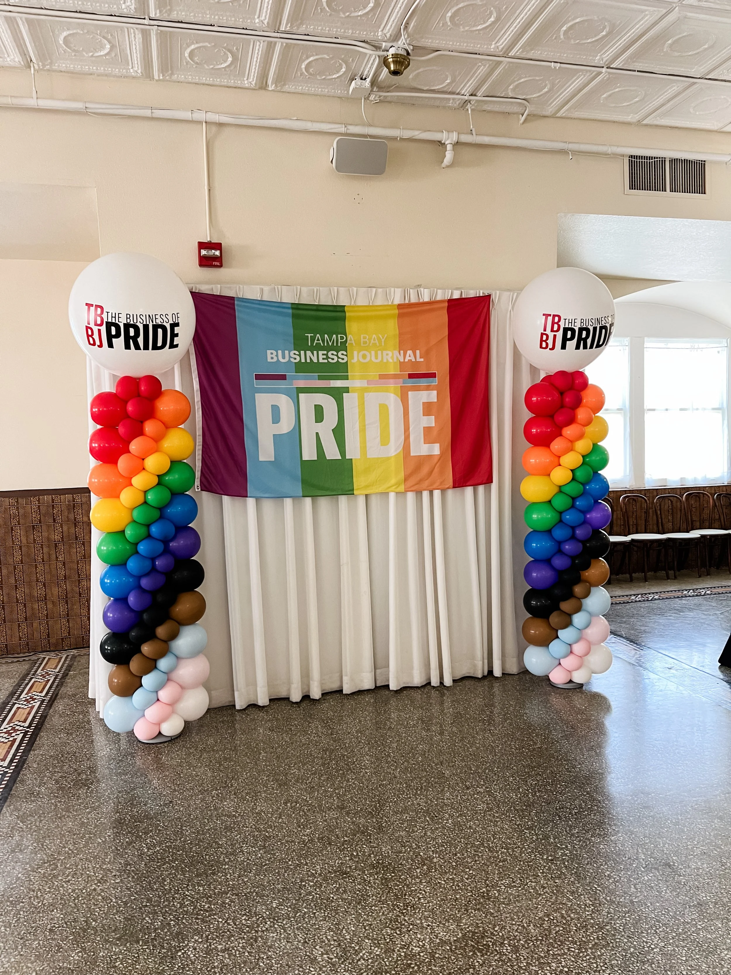 Balloon Columns for the Tampa Bay Business Journal's Best of Pride event