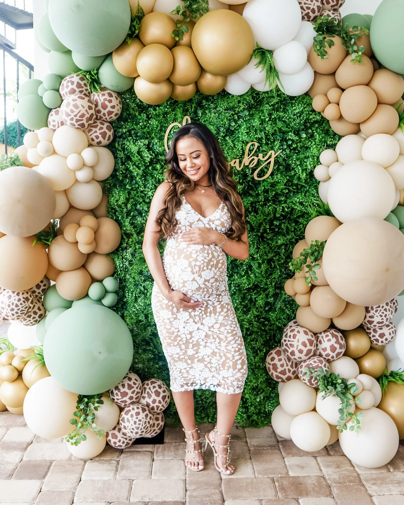 Balloons and Backdrop for a baby shower in Pinellas County