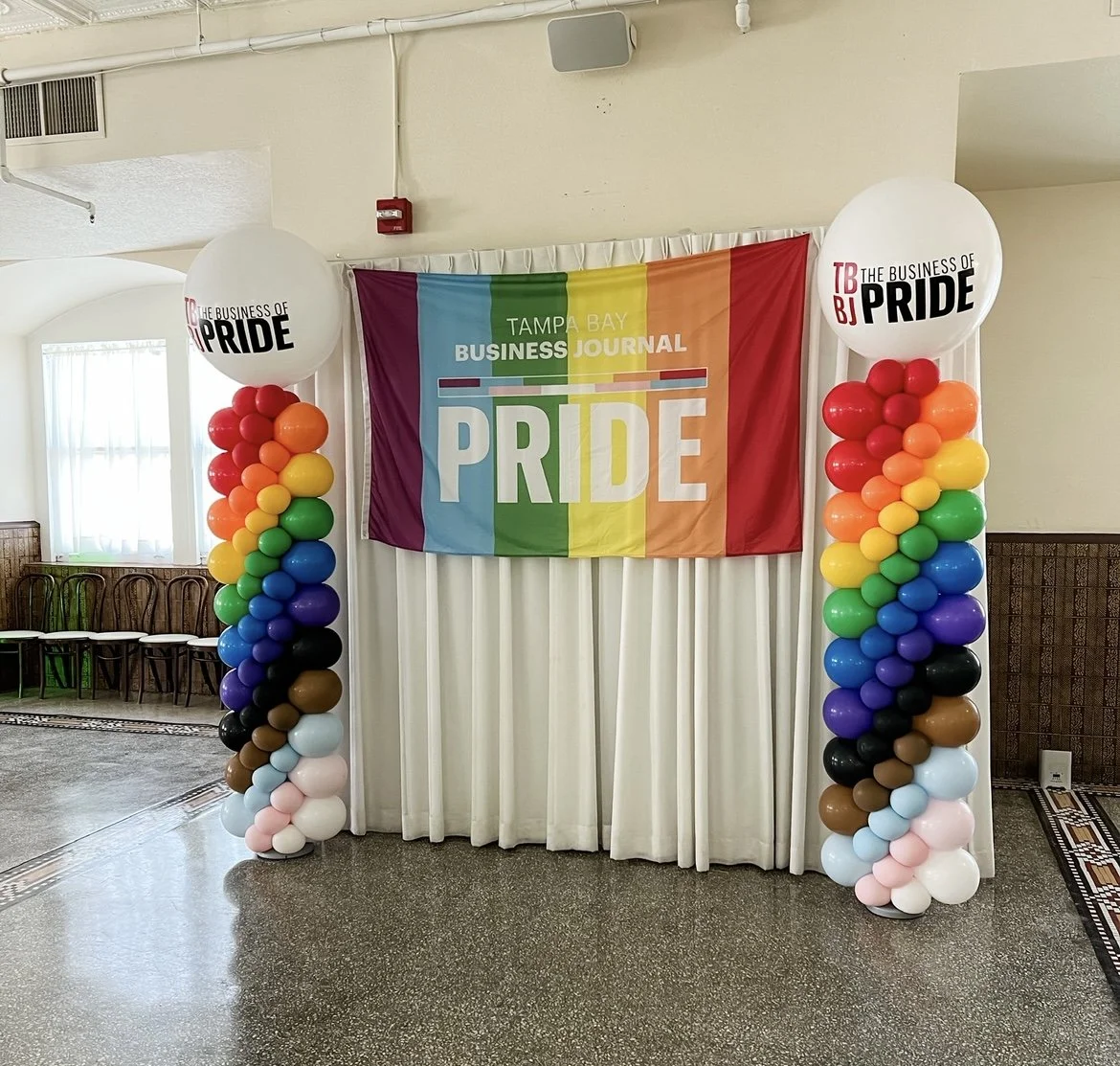 Balloon Columns for a corporate event in Tampa