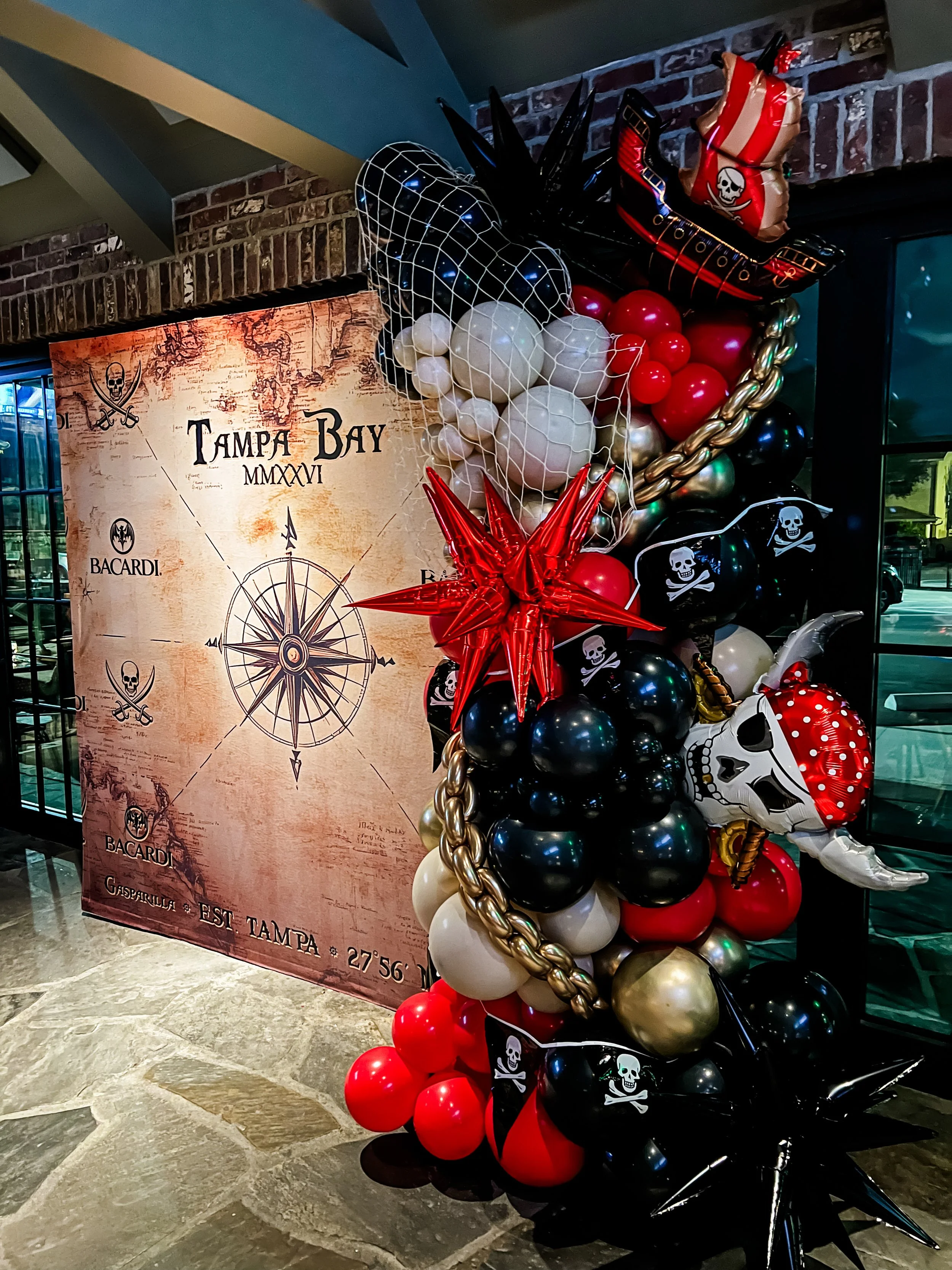 Balloon Garland for Gasparilla