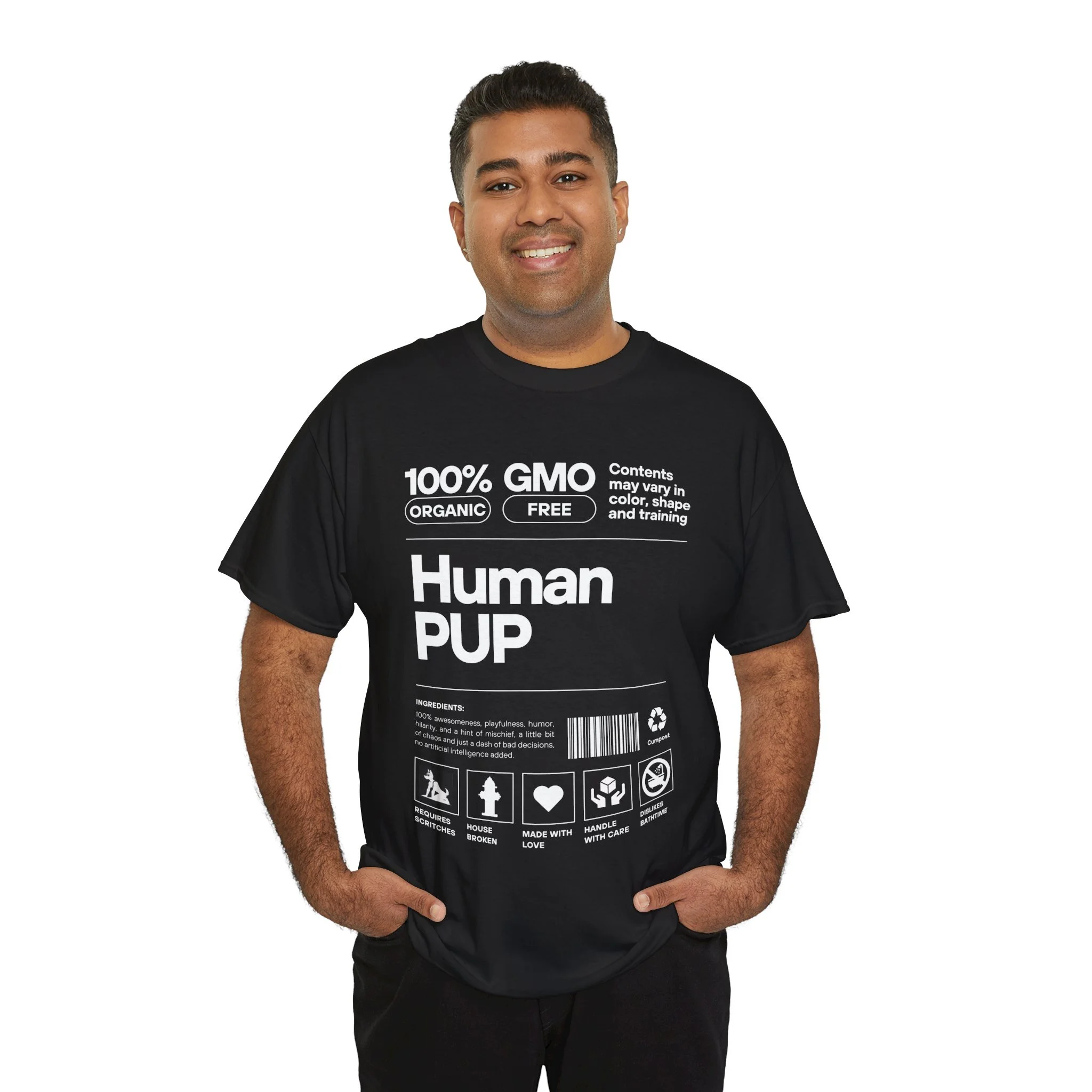Human Pup Label