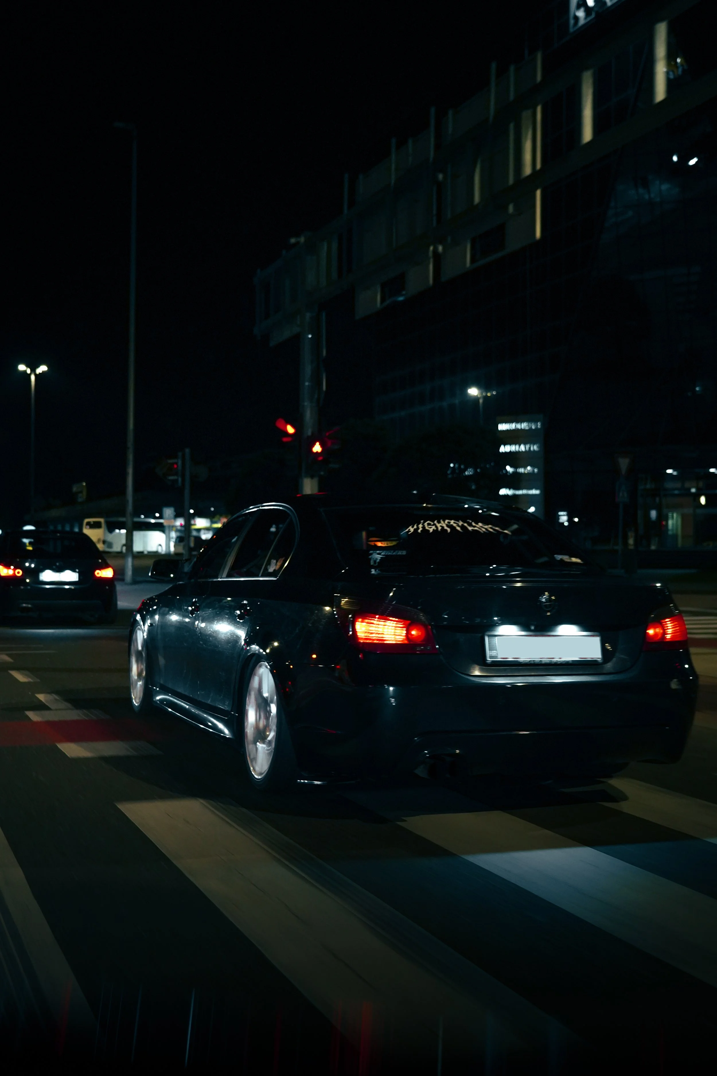 Noćno snimanje vozila u urbanom okruženju , Zagreb — Autosnimanje
