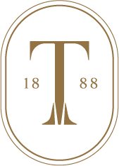 Table 1888 logo - A black and gold oval logo with a large stylized 'T' in the center and the numbers '18' and '88' on either side.