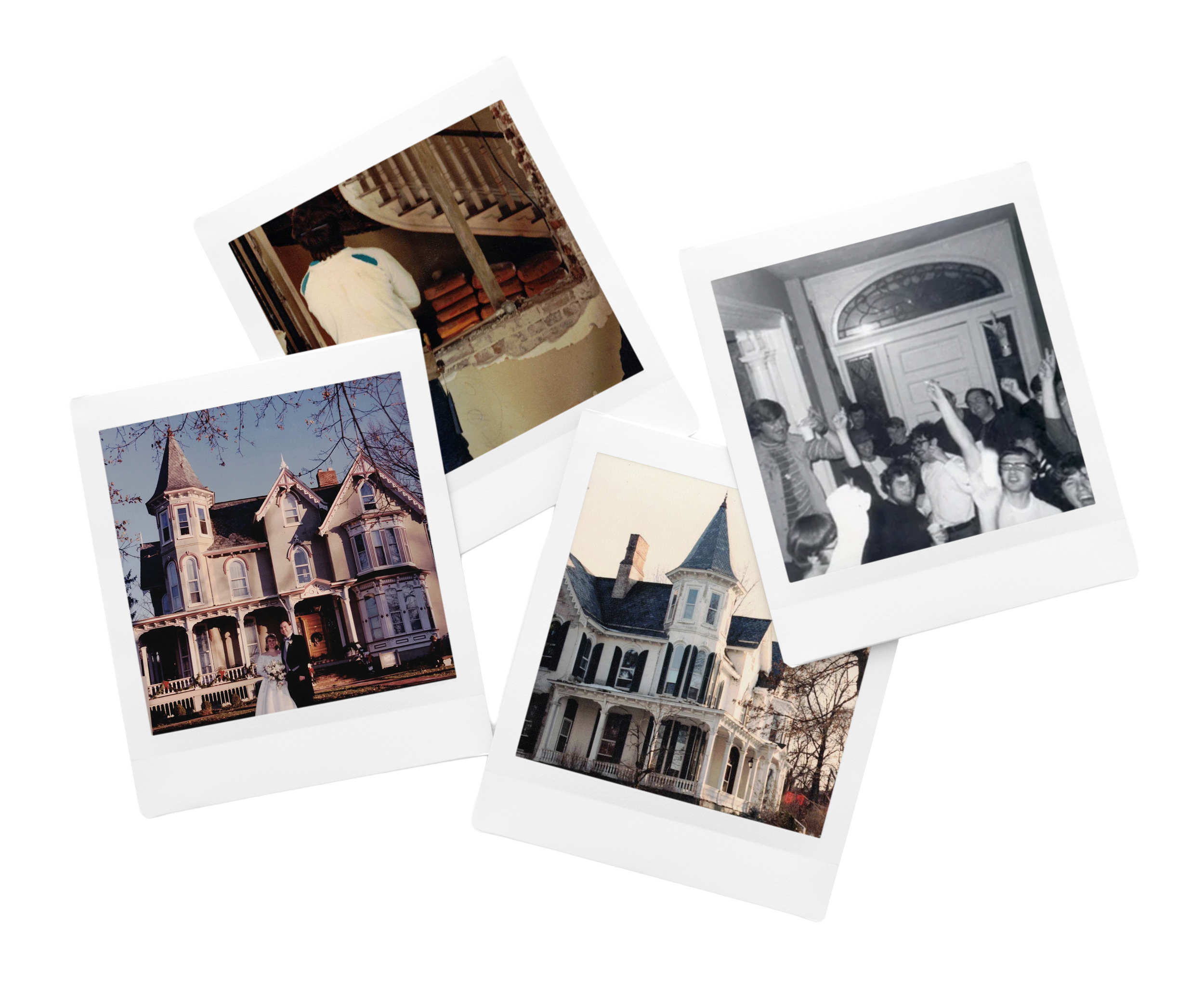 Collection of vintage photographs featuring historic Joshua Wilton House.