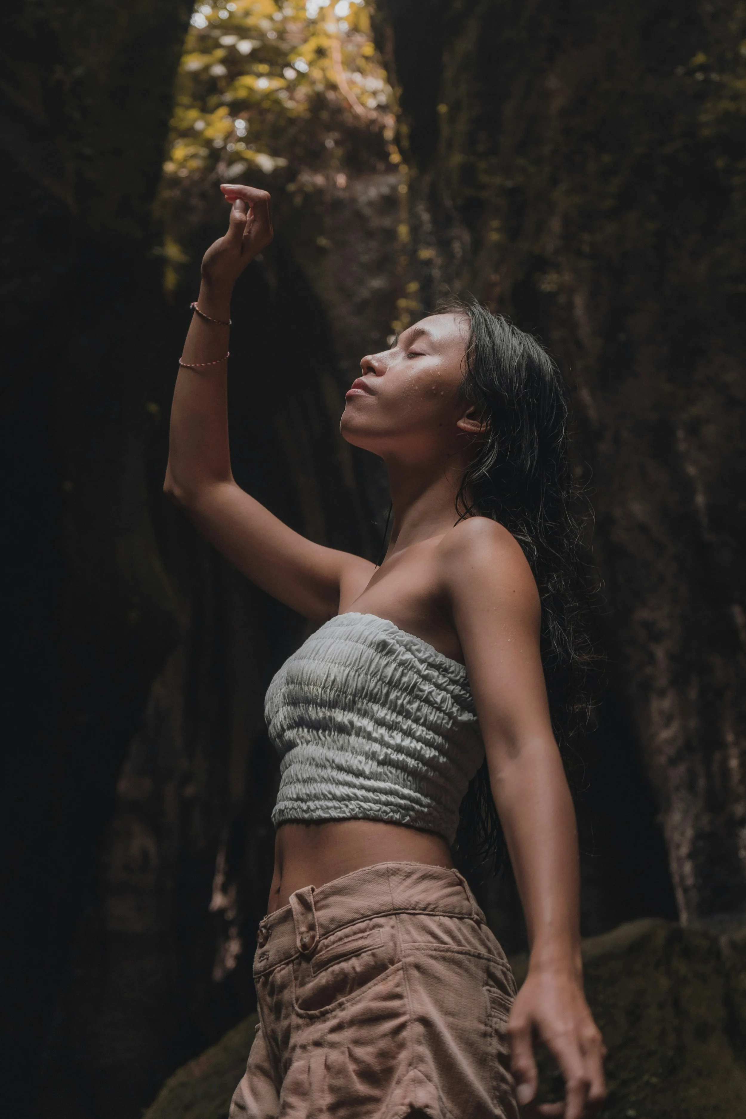 Rising from wet earth