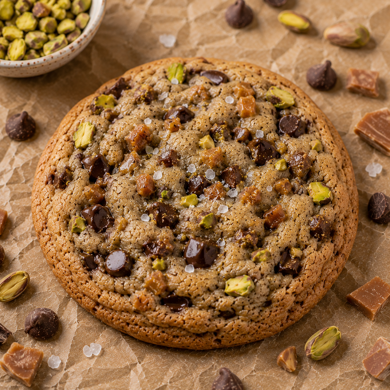 Chocolate Chunk Pistachio Toffee