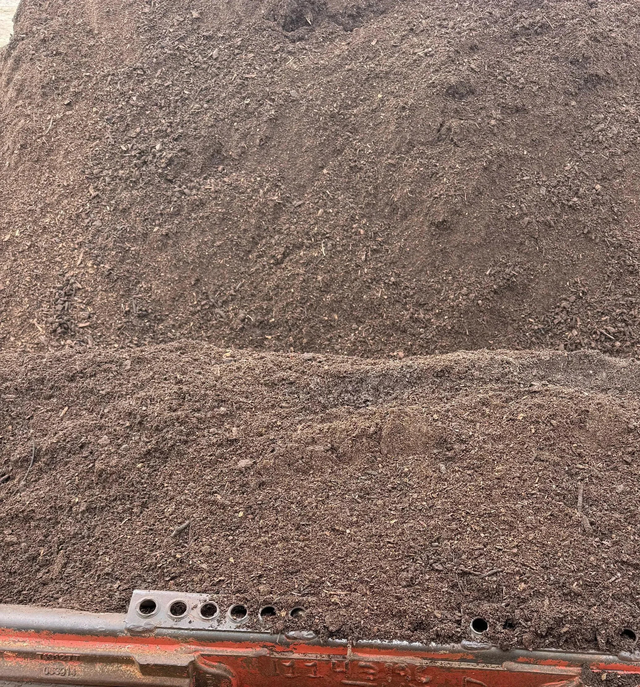 Close-up photo of fine screened compost in Gainesville Texas.