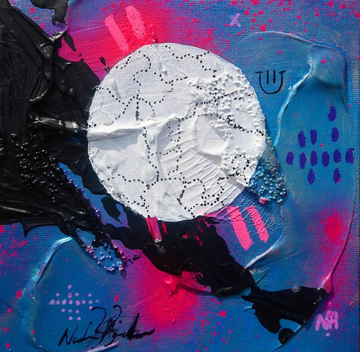 Yet, The World Can Change

Mixed Media acrylic and oil on canvas panel

Size: 6 × 6

Year: 2025