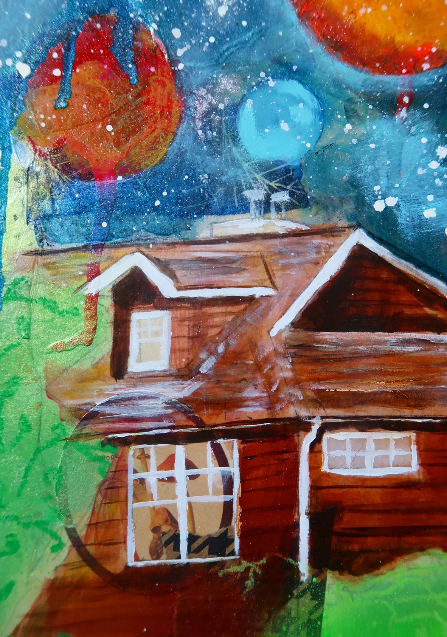I'll Be Your Home By Night

Mixed Media Acrylic on Wood Canvas Panel

Size: 8 x 10

Year: 2021