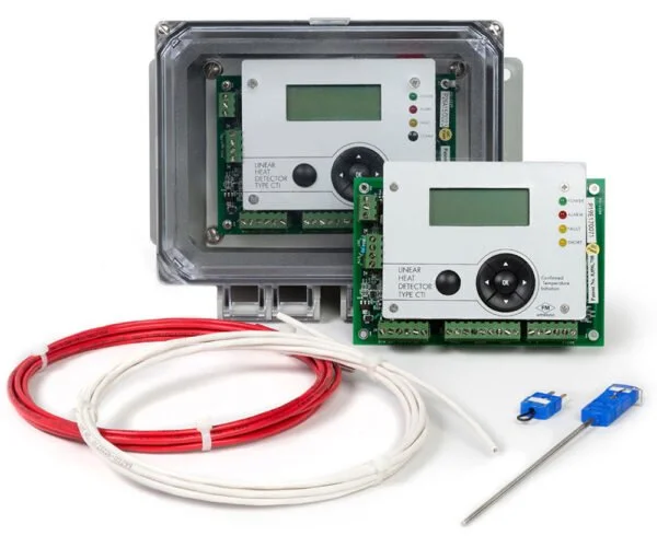 Confirmed temperature initiation linear heat detector