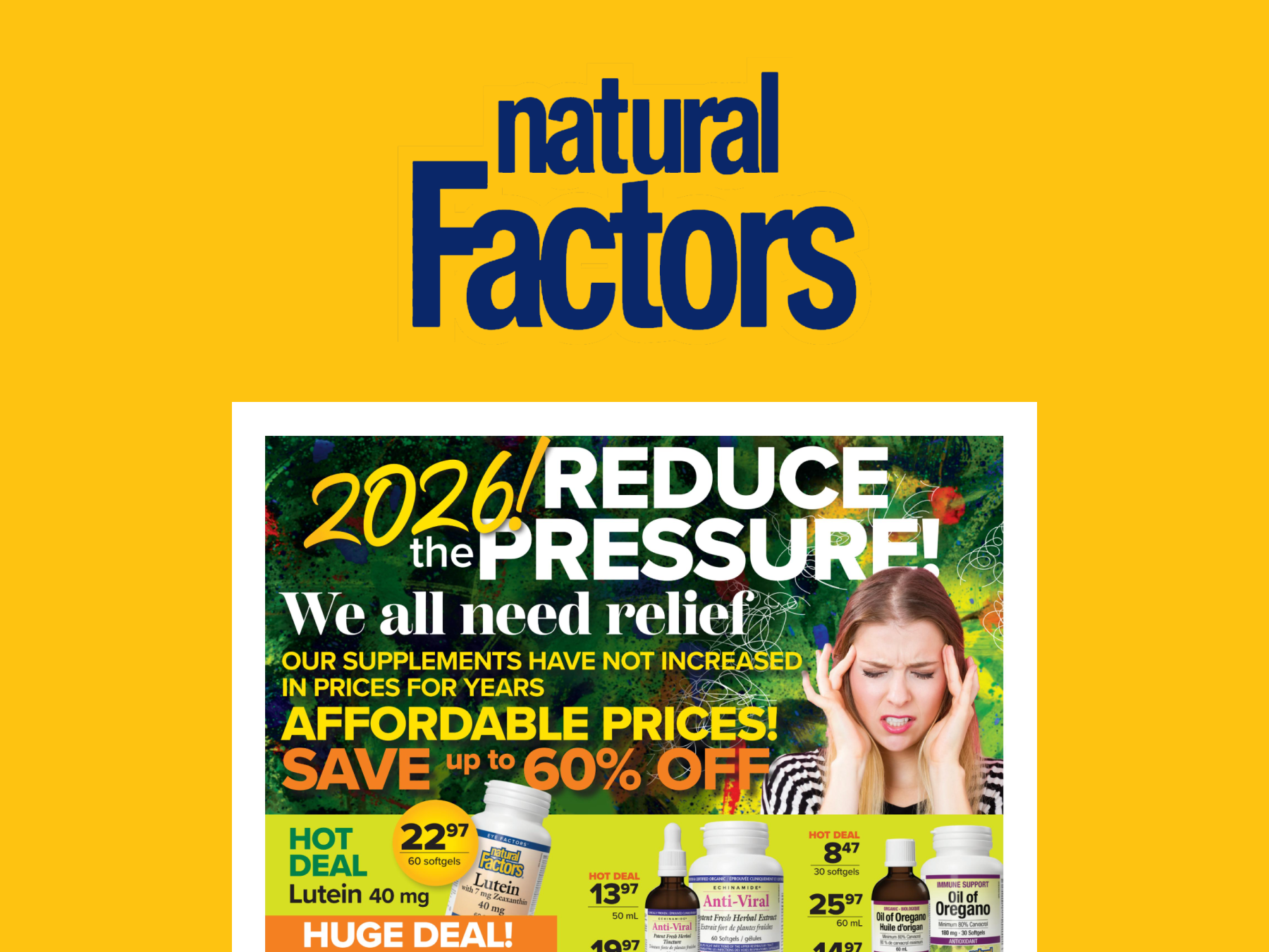Natural Factors Flyer