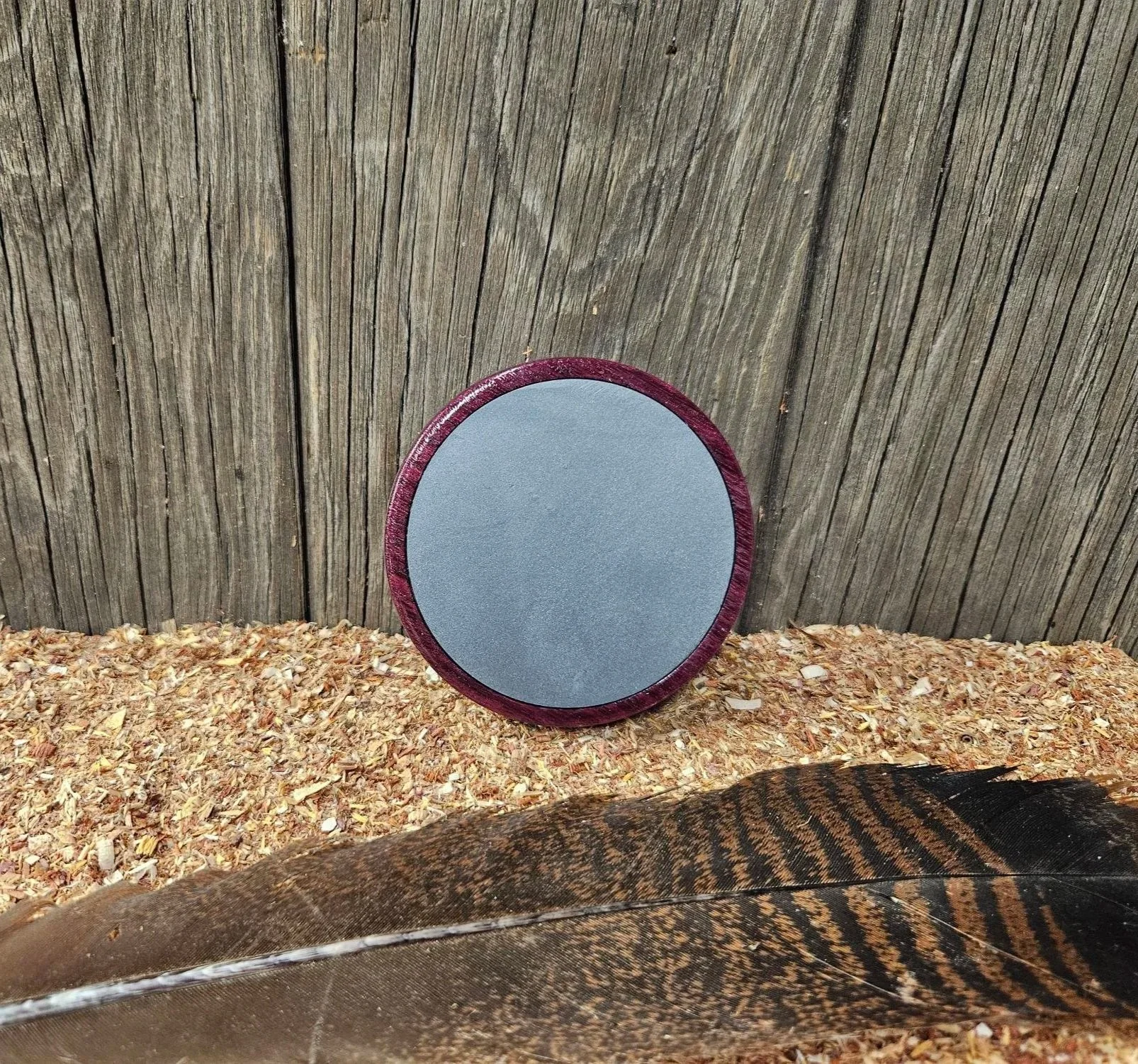 Purpleheart Pot : Slate/glass
