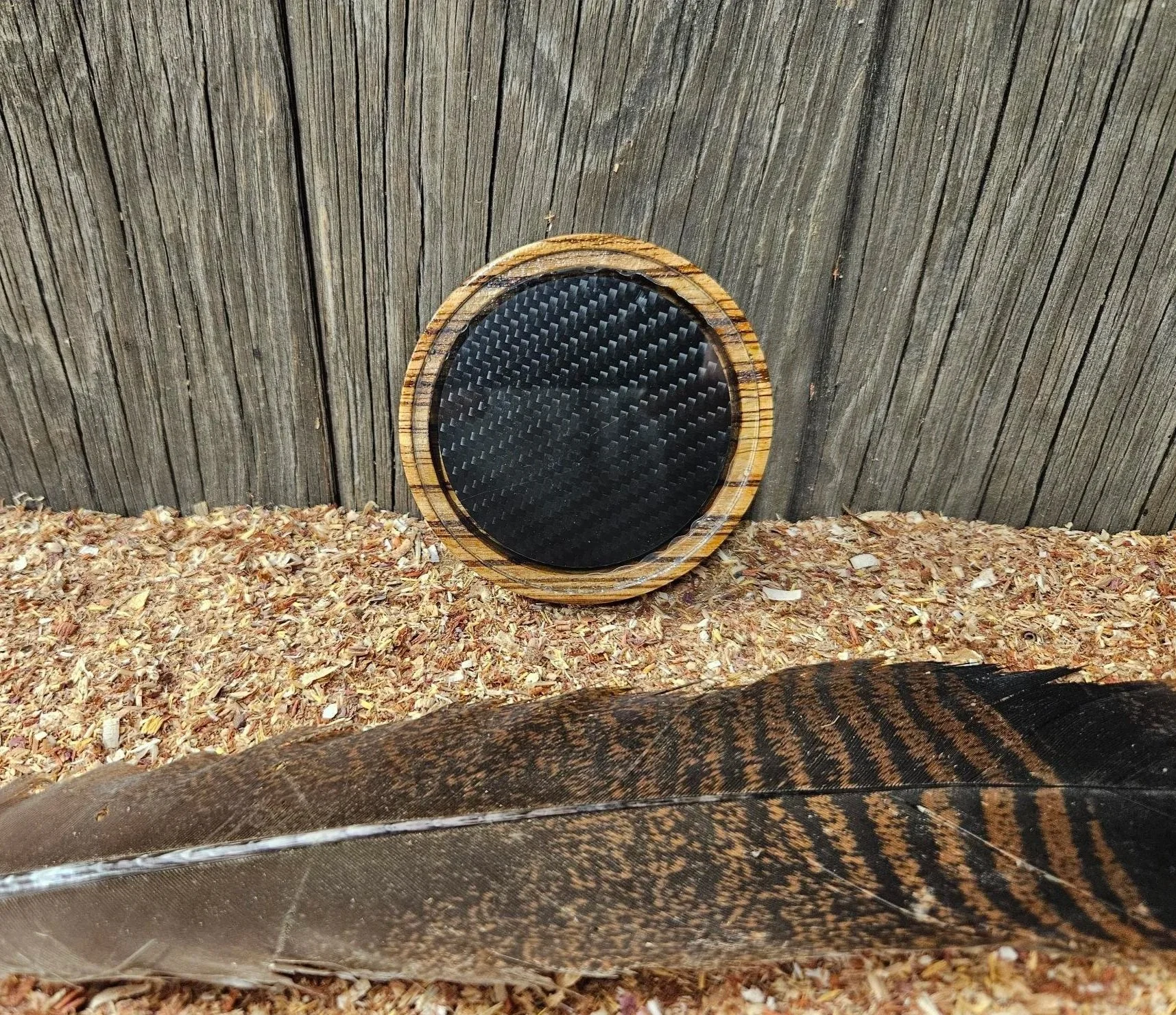 Zebra wood Pot : Glass/carbon fiber
