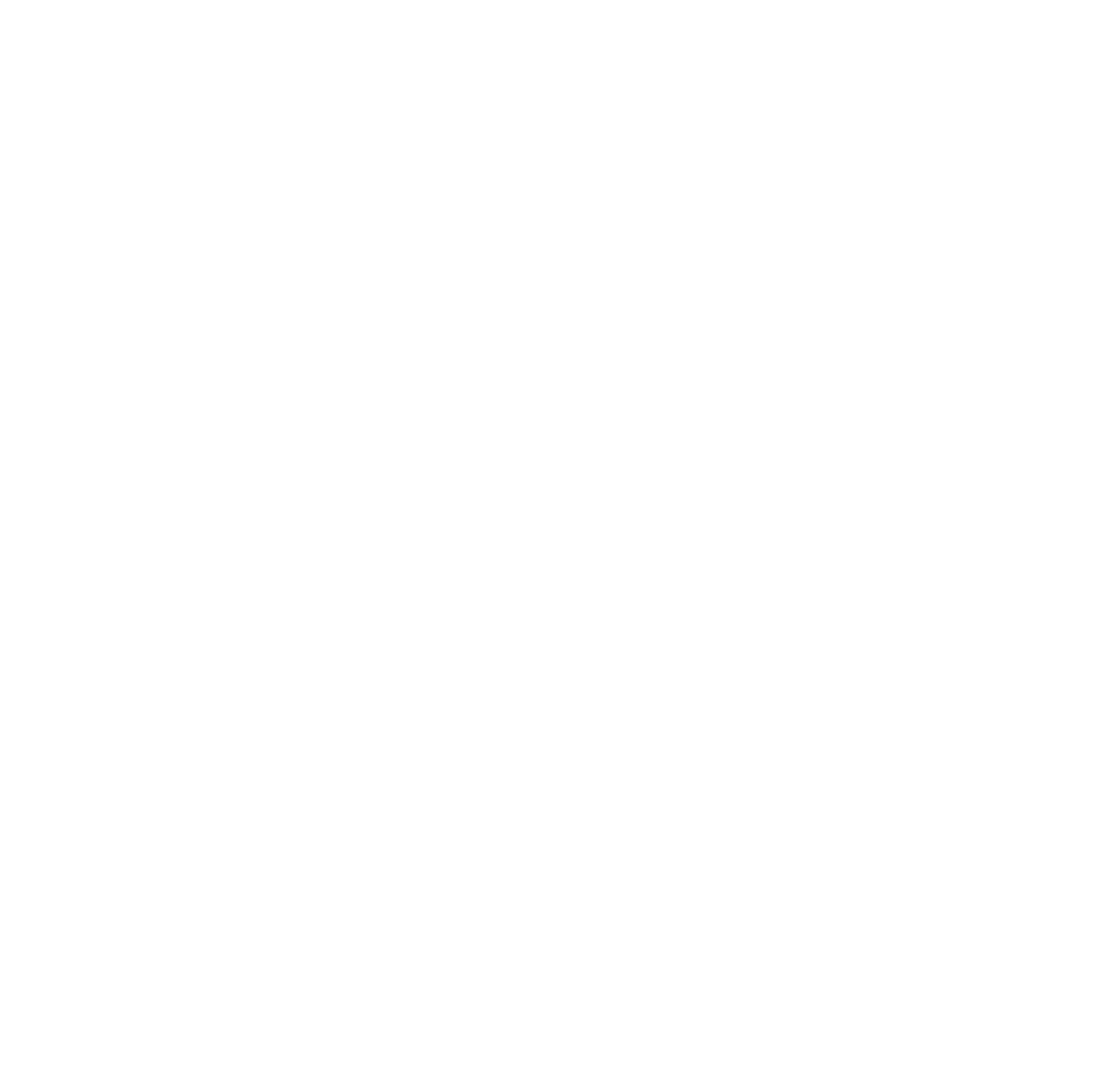 Design made of white dots on a black background, depicting a D.O.E. logo with a stylized atom with three circular paths, a star shape, and the letters 'D', 'O', 'E'.