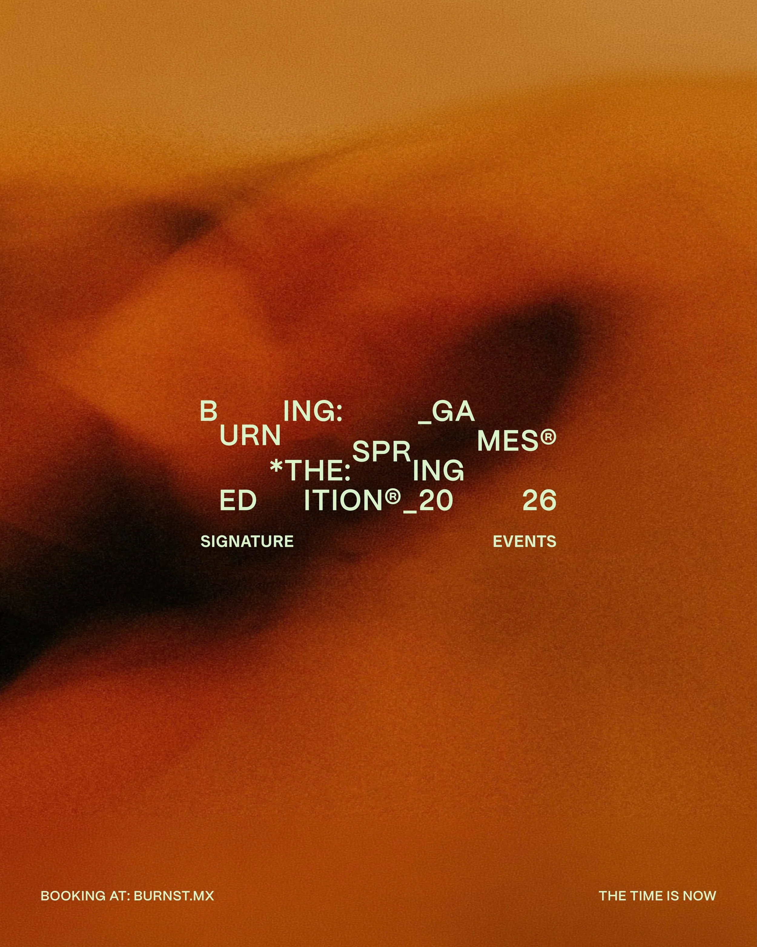 Calendar🔥Burning Games: Summer Edition 2026

Signature Events:

🗓️ Domingo 7 de junio &mdash; Yoga Session + Coffee Break Valor: 2 fuegos Cupo limitado
Horarios:
* 8:00 a 10:00 am &mdash; Yoga Session + Sound Healing
* 10:00 am &mdash; Coffee Stati