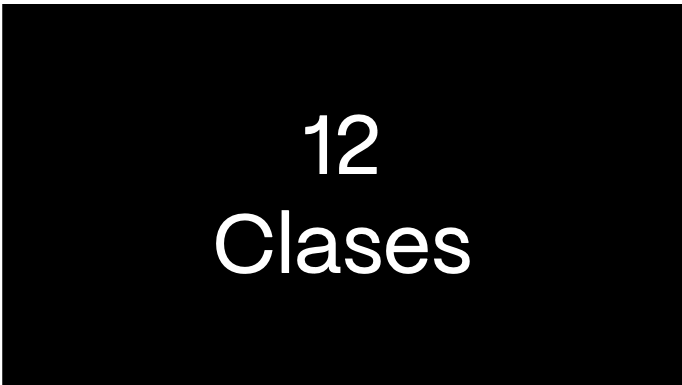 COSTO X CLASE $163

VIGENCIA 30 DÍAS
$1,970