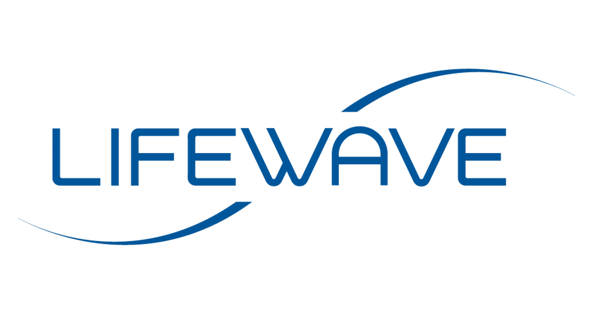 Lifewave logo with blue stylized wave design.