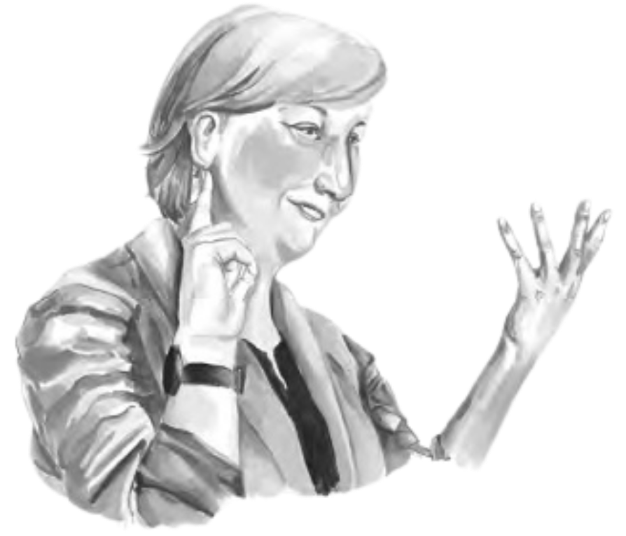 Illustration of Michele Cooke from the book "Uncharted: How Scientists Navigate Their Own Health, Research, and Experiences of Bias"