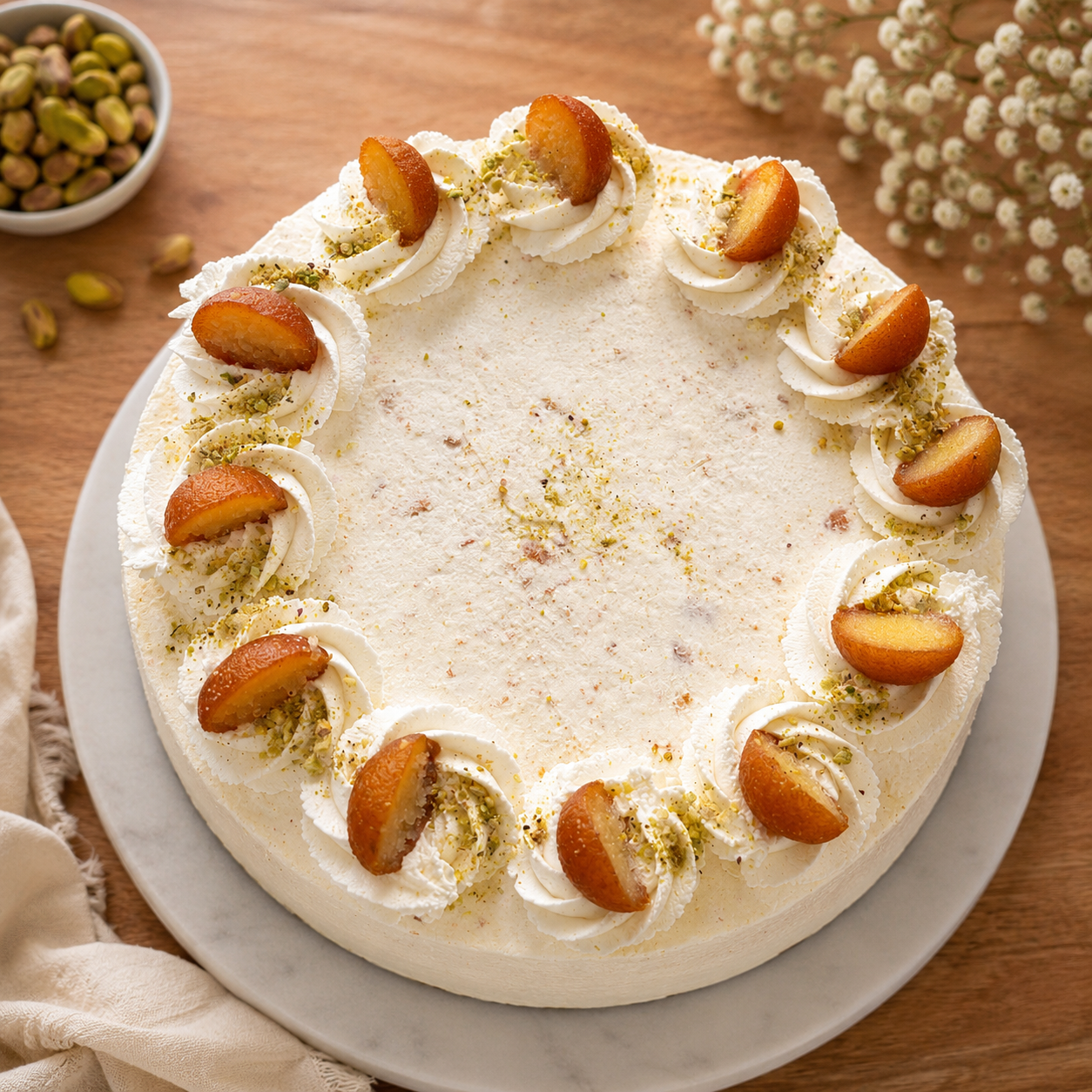 Gulab Jamun Cheesecake