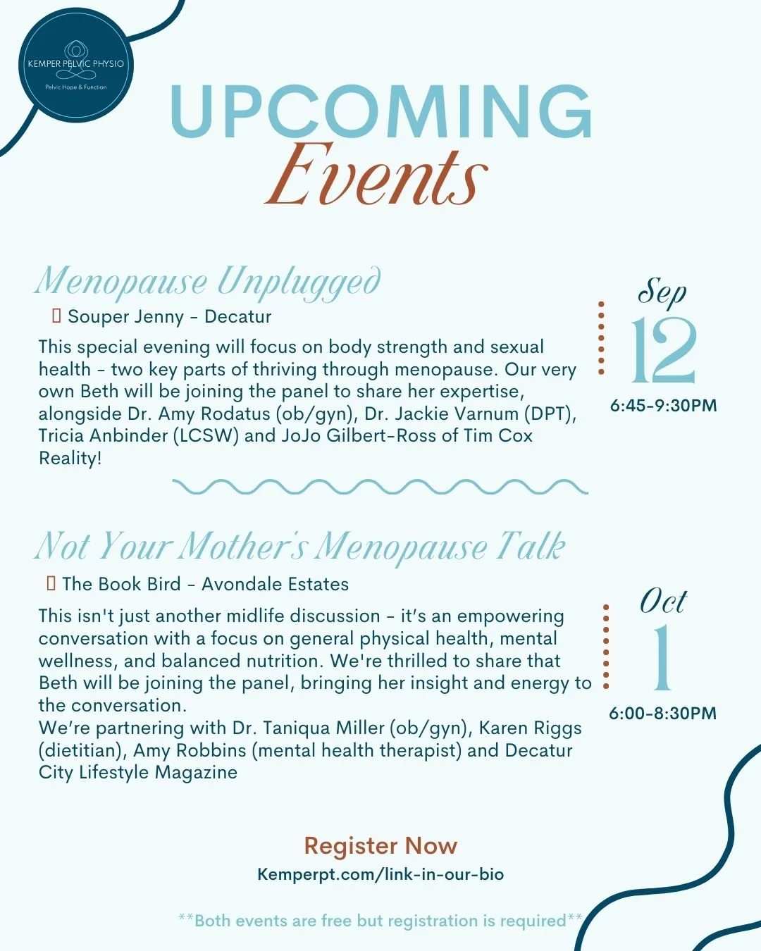 Upcoming Menopause Panels