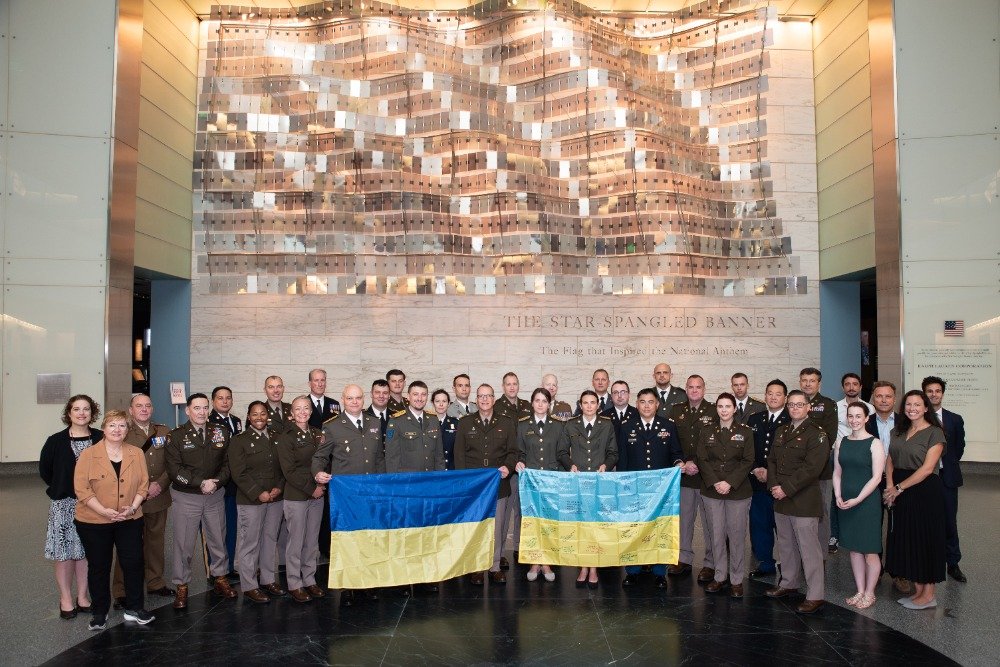 U.S. and international Monuments Officers, including Keystone founder Dr. Kesia Blenn, at the Smithsonian's National Museum of American History in Washington, D.C.