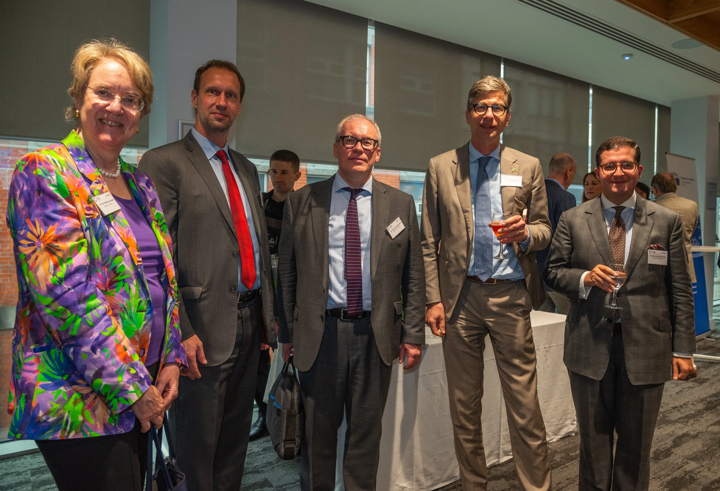 H.E. Melitta Schubert, Ambassador of the Republic of Austria to Ireland, H.E. Matej Marn, Ambassador of the Republic of Slovenia to Ireland, H.E. Jonas Grinevičius, Ambassador of the Republic of Lithuania, H.E Nicolas Nihon, Ambassador of the Kingdom