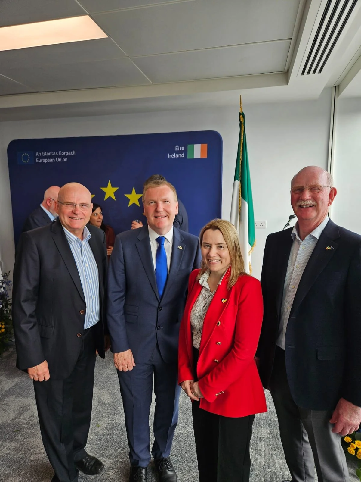 Ralf Lissek, ECI, Michael McGrath, European Commissioner for Democracy, Justice, the Rule of Law and Consumer Protection, Clare Sheehy, ECI and Dr Jack Golden, ECI