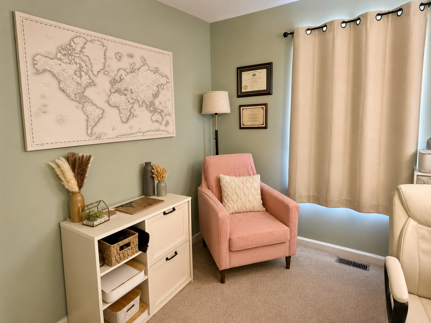 Beyond capacity therapy office room