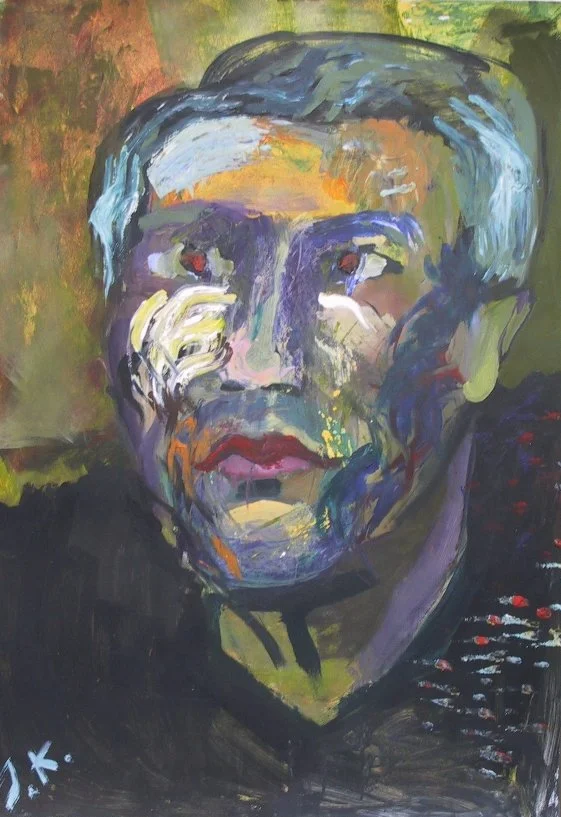 akryl, karton, 70x100 cm
