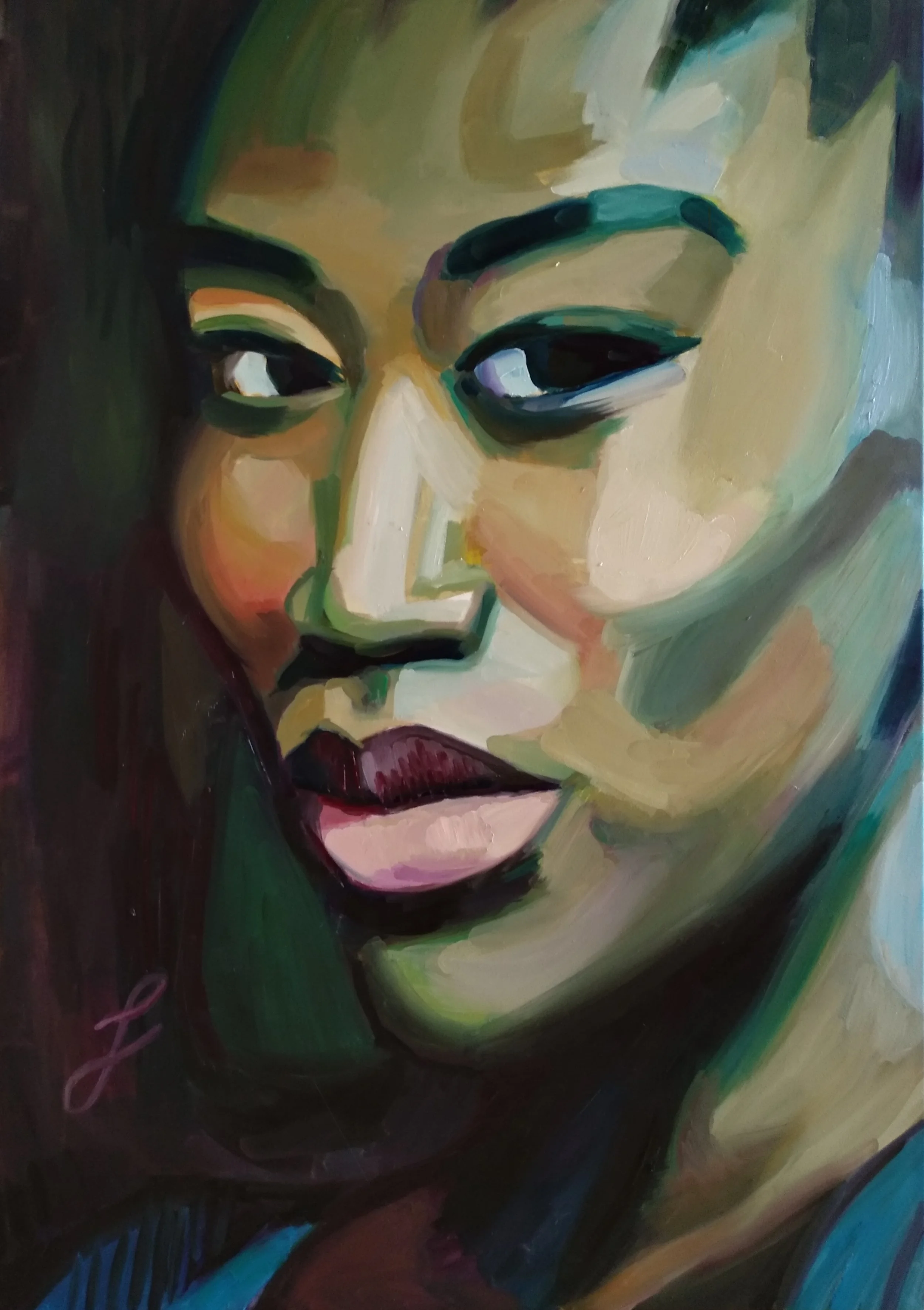 2018 011 Fighter 70x100 oil canvas sold MB.jpg