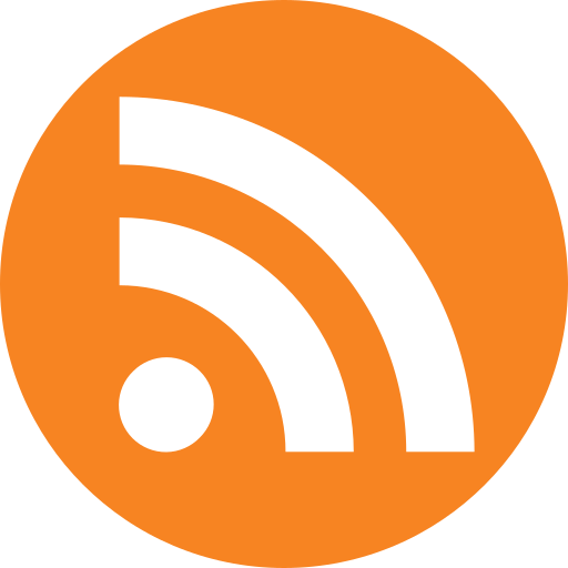 RSS feed icon with an orange background and a white RSS symbol