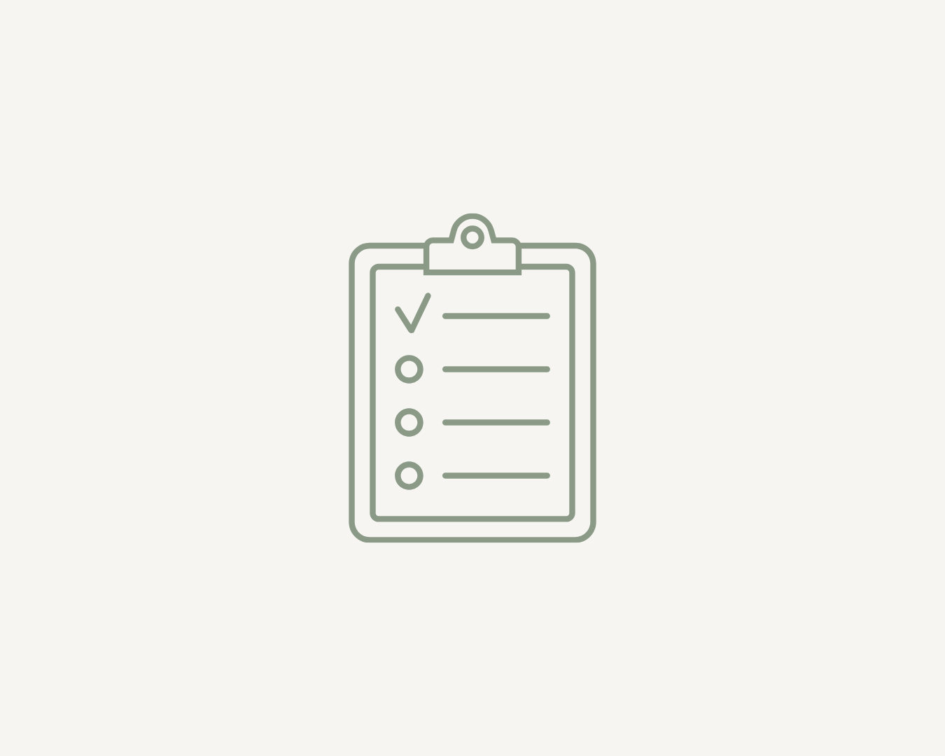 Checklist icon representing practical templates, tools and commissioning resources.