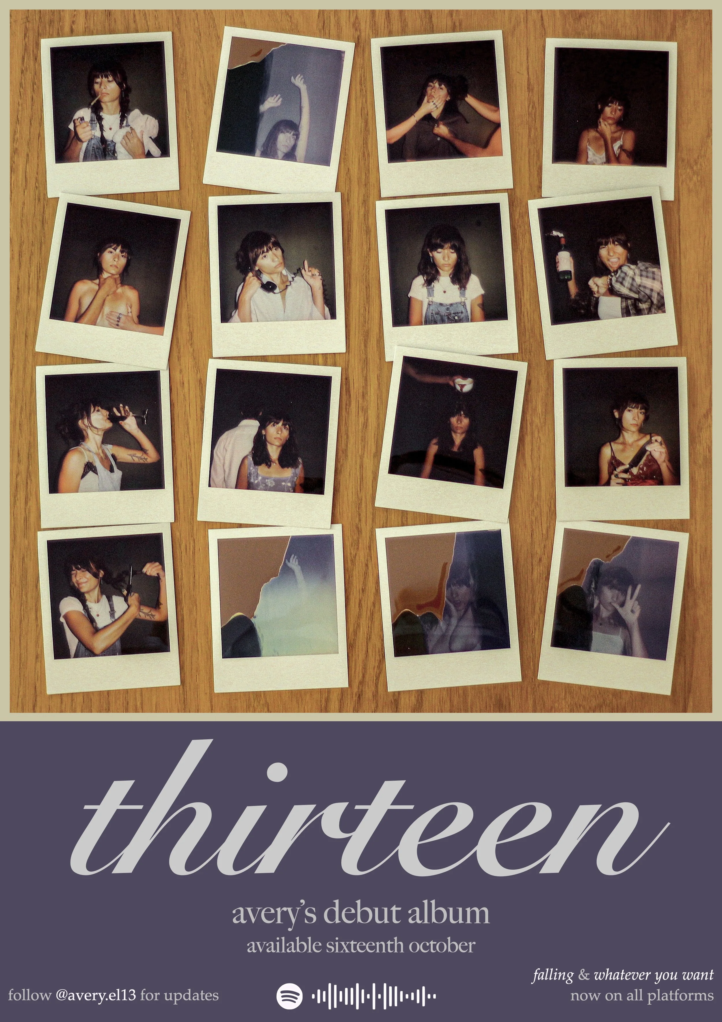 'thirteen' album launch poster