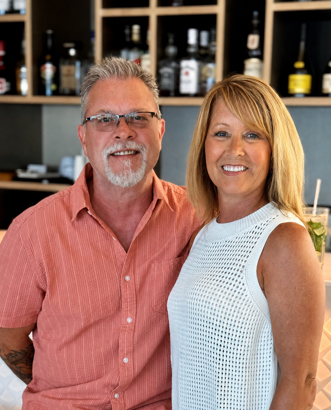 Casey Hanlon with Cristine, inspiration behind The Frontline Hospitality.