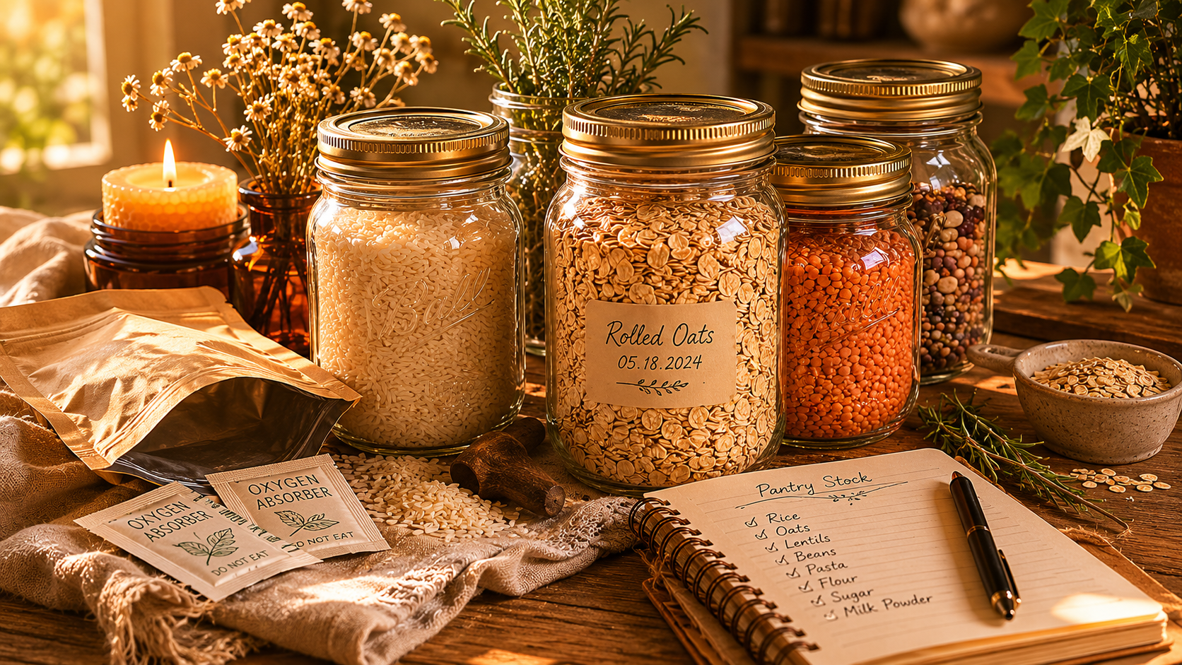 How to Use Oxygen Absorbers for Long-Term Food Storage: Everything a Beginner Needs to Know