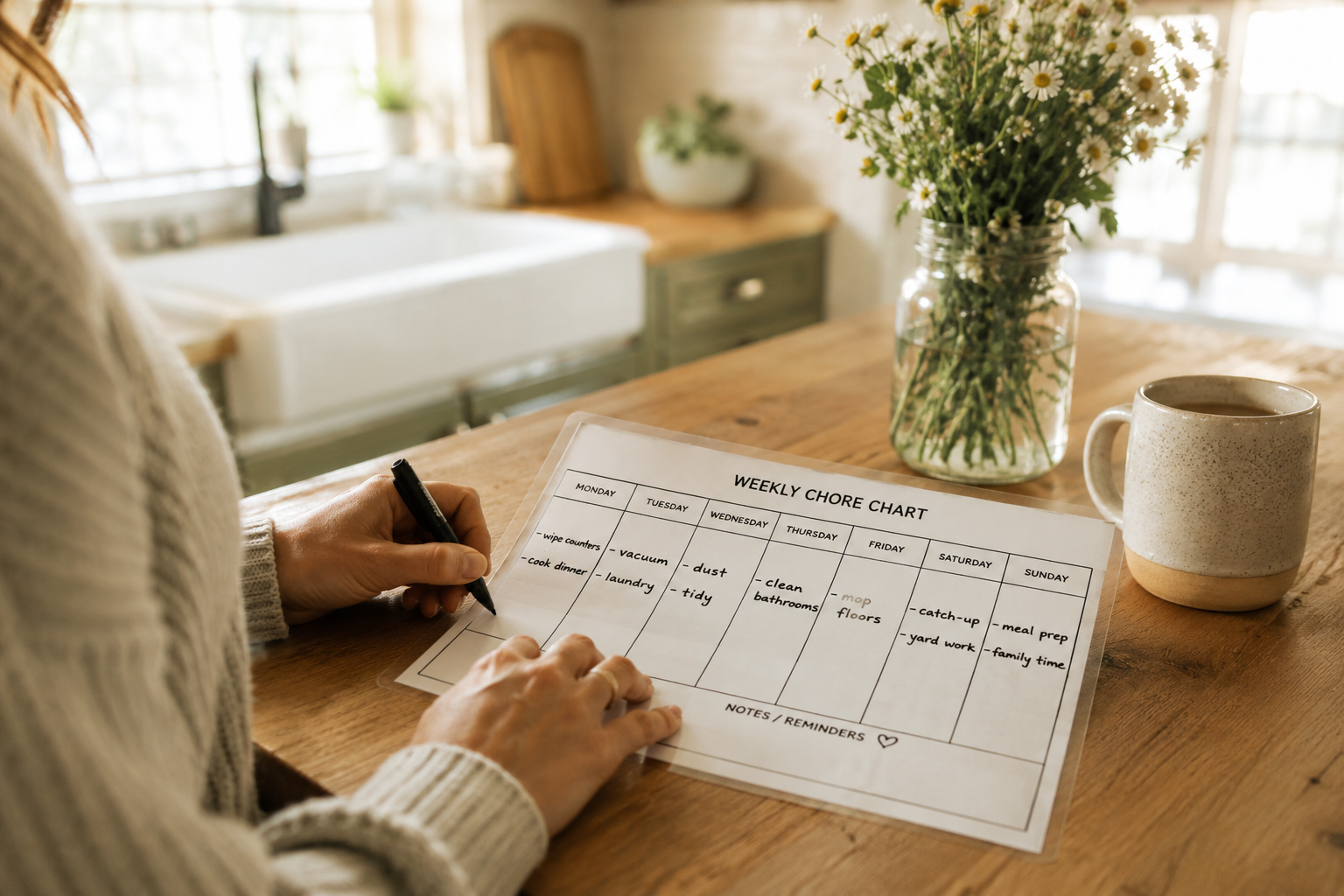 How to Build a Weekly Homemaking Schedule