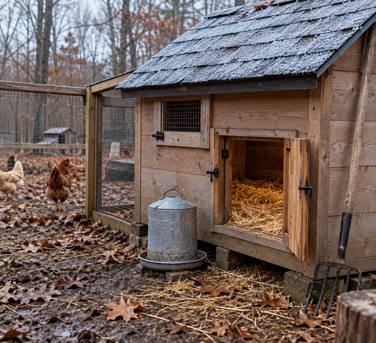 How to Winterize a Chicken Coop (Small Flock)