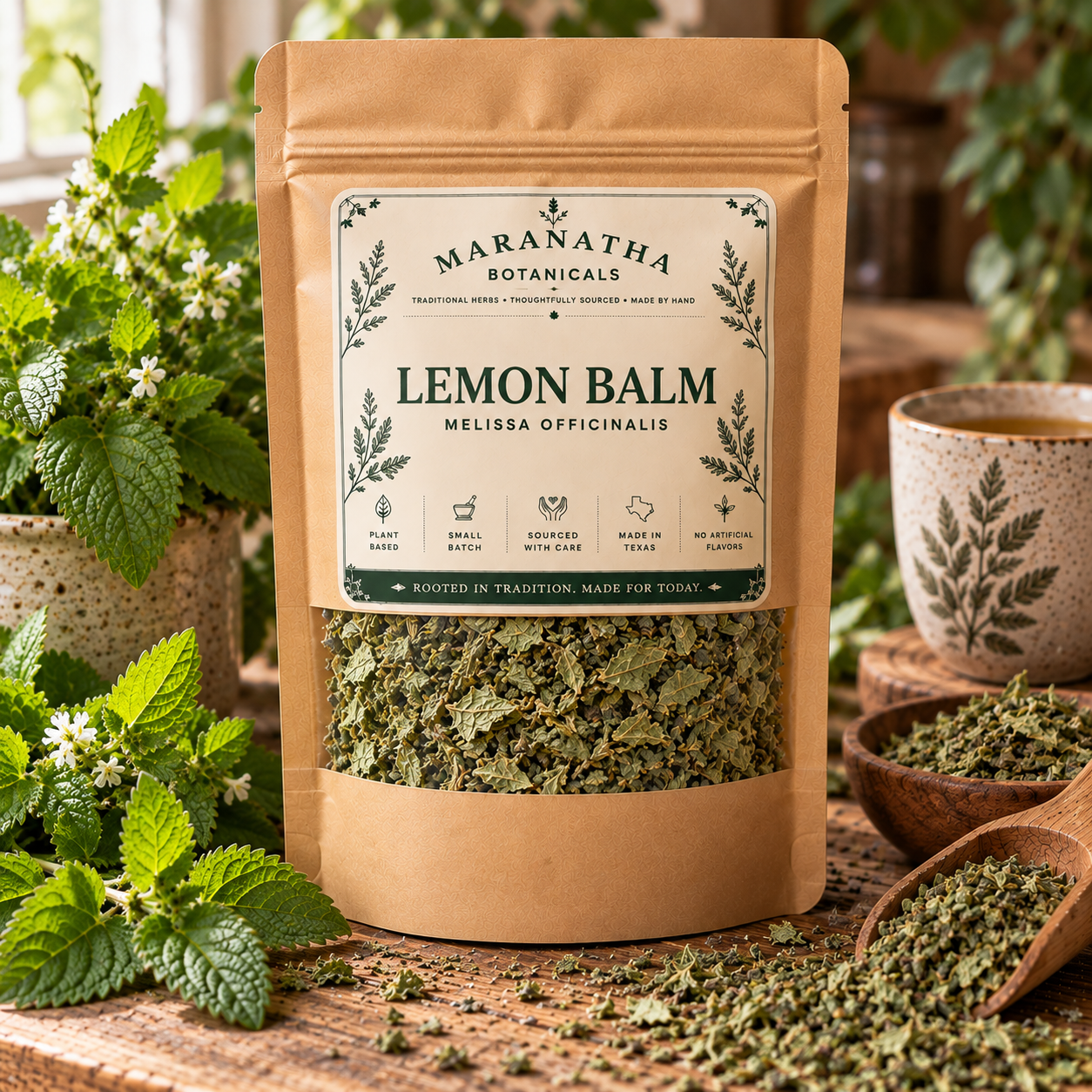 Rustic Lemon Balm Herbal Pouch Display.png