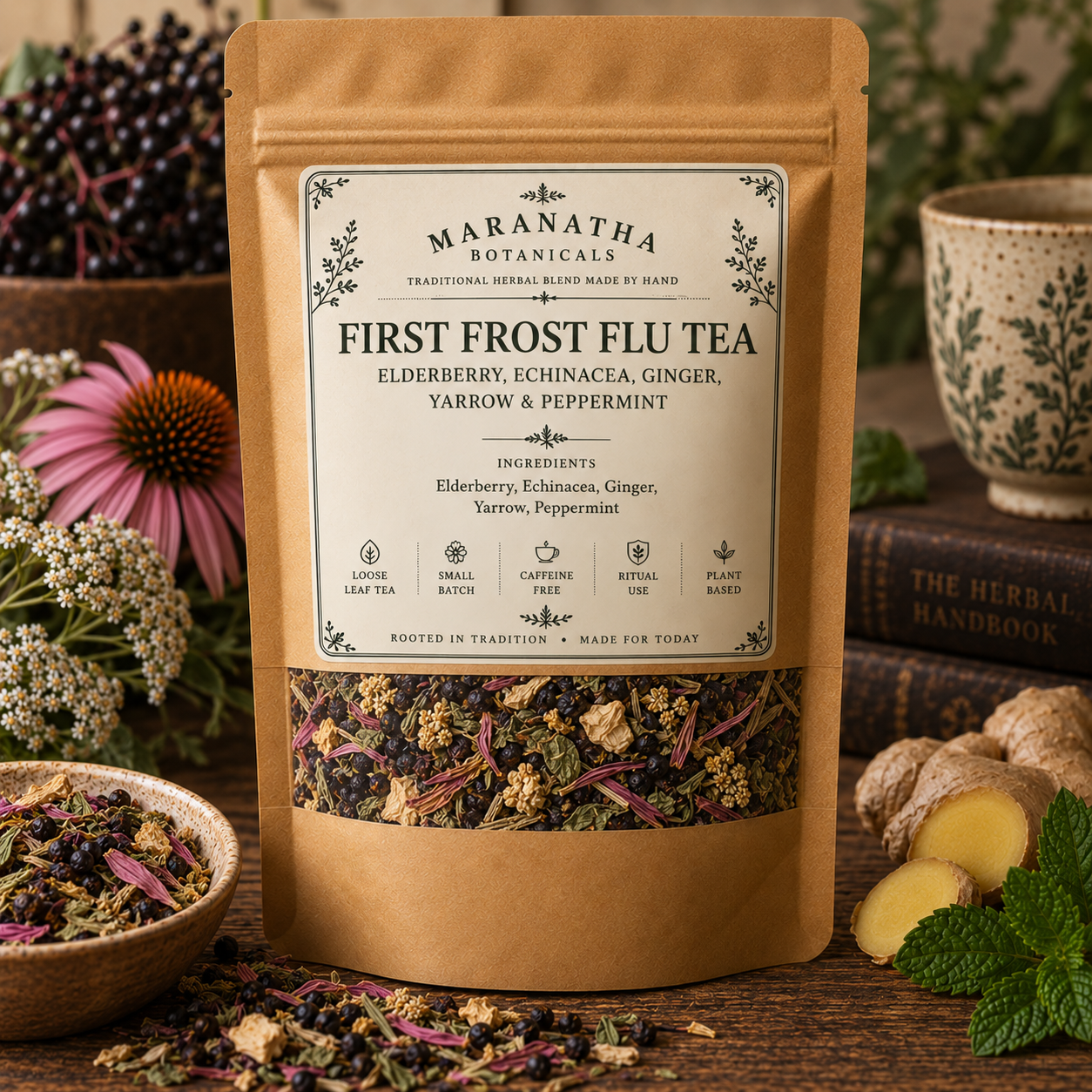 First Frost Herbal Tea | Elderberry, Echinacea & Ginger