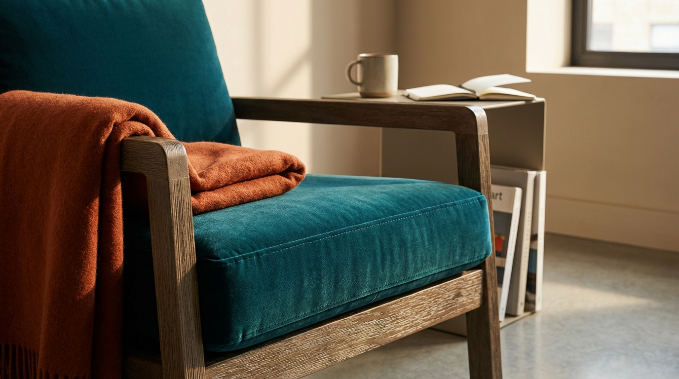 Velvet Accent Chair