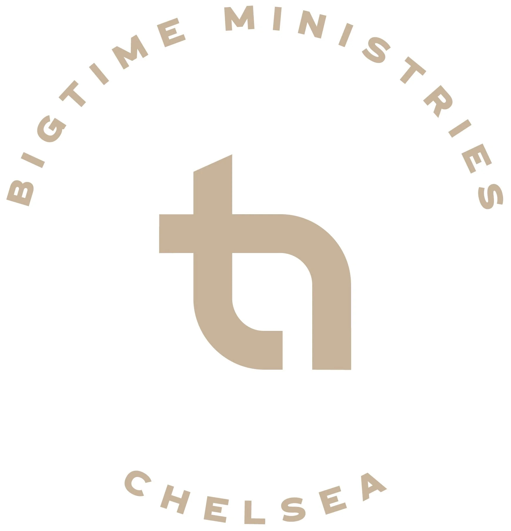 Chelsea Sea logo with a large beige letter 'B' and the text 'BITIME MINISTER' and 'CHELSEA SEA' surrounding it in a semi-circular fashion.