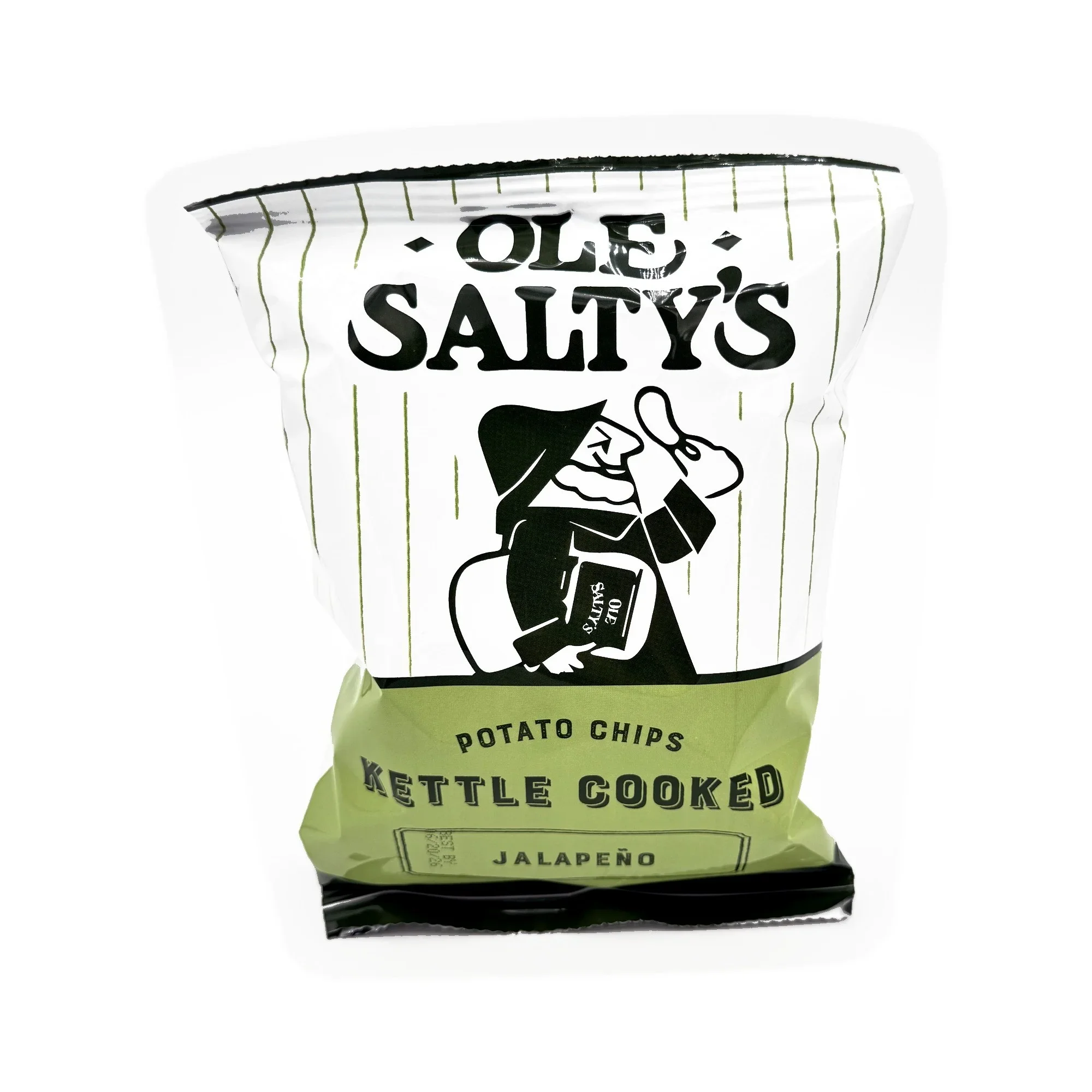 Ole Salty's Kettle Cooked Potato Chips - Jalapeno